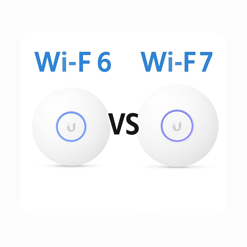Ubiquiti U6 לעומת U7 – השוואה בין הדורות ומה מציע WiFi 7 החדש
