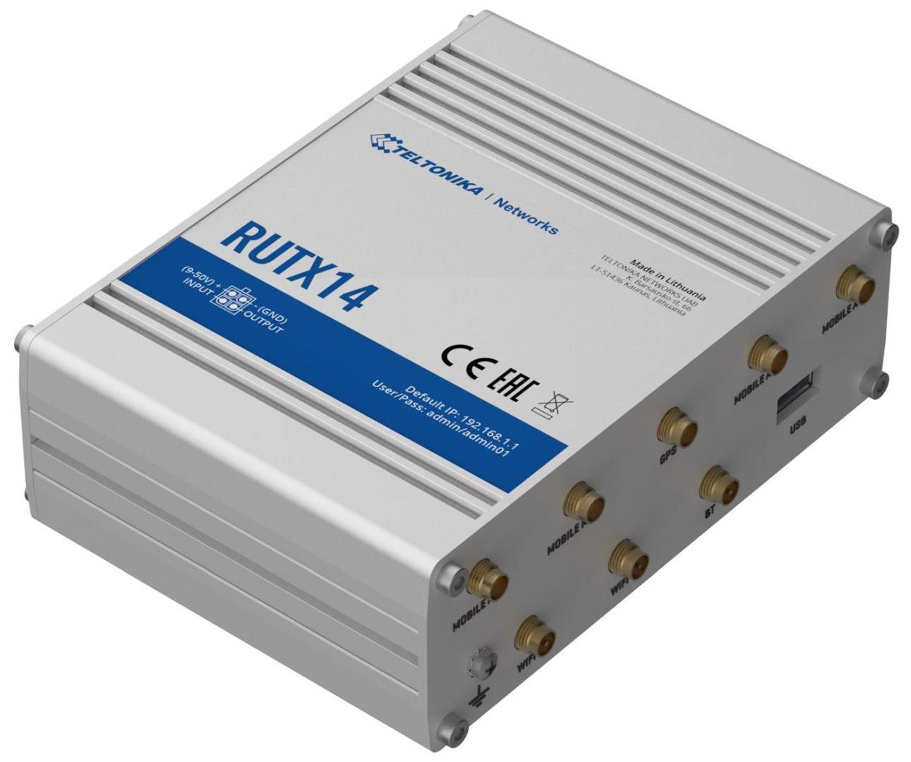 Teltonika RUTX14 4G LTE CAT12 Industrial Cellular Router