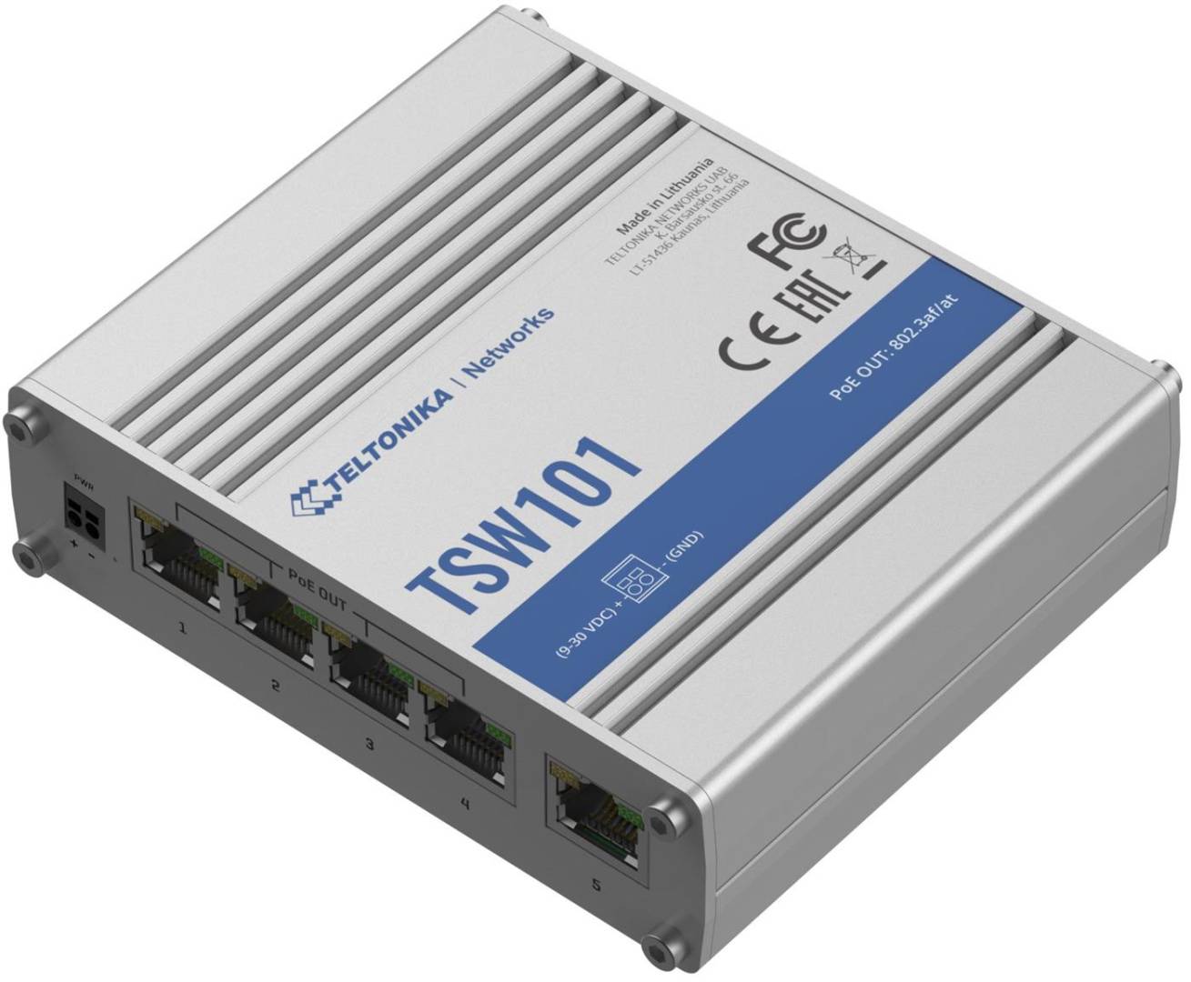 Teltonika TSW101 Industrial PoE Unmanaged Switch 3