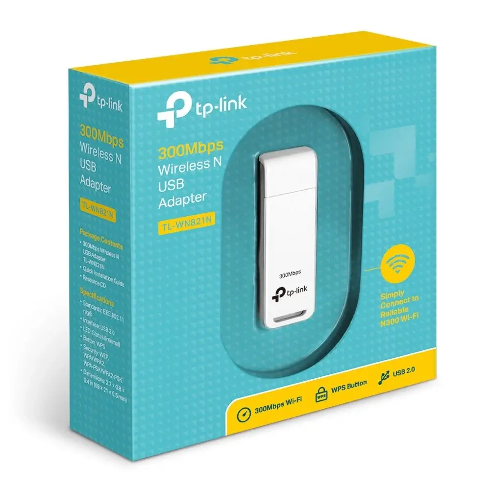 כרטיס אלחוטי 300Mbps Wireless N USB TL-WN821N מבית TP-LINK 4