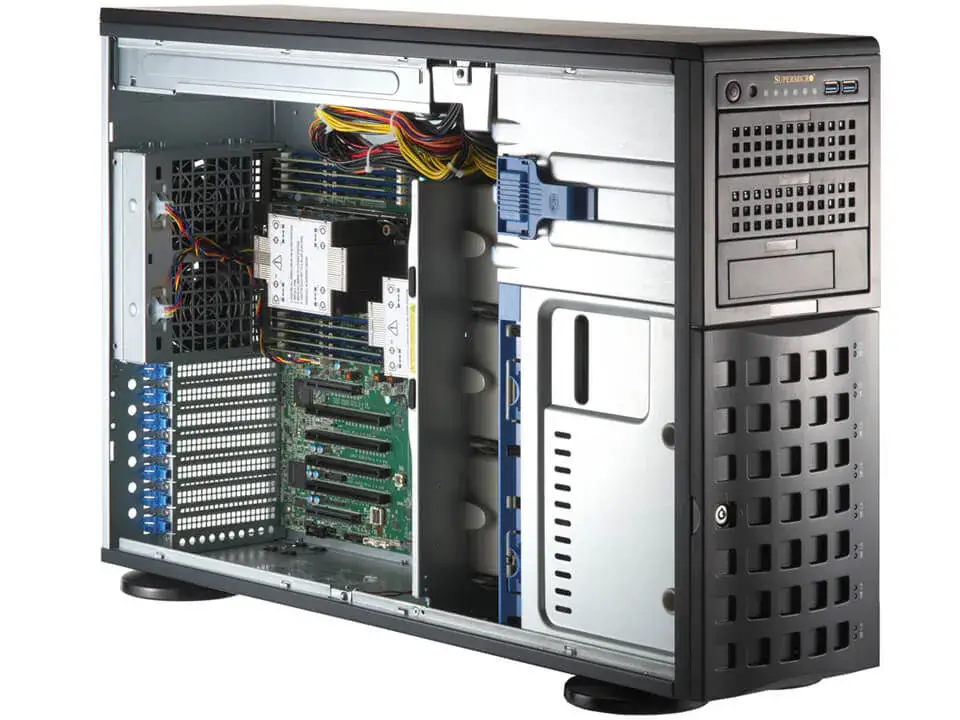Supermicro SuperServer Tower 4U DP 8xLFF 2x10GbE IPMI RED PSU